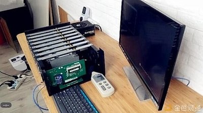 An intricate view of a mining rig setup in a secure hosting environment, emphasizing protection against unseen threats