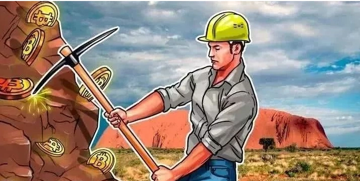 An illustration of a advanced mining rig in a hosted farm, demonstrating optimal network setups for enhanced cryptocurrency mining efficiency